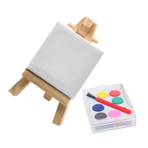 ibasenice Miniatur Holz Staffelei Für Malerei Mini Haus Dekoration DIY Landschaftsornament Künstlerisches Zeichenbrett Pigment Schmuckzubehör ibasenice Miniatur Holz Staffelei Für Malerei Mini Haus Dekoration DIY Landschaftsornament Künstlerisches Zeichenbrett Pigment Schmuckzubehör von ibasenice