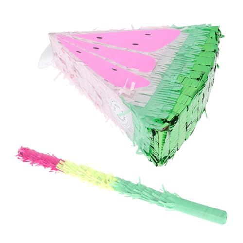 ibasenice 1Satz Wassermelone Pinata Für Geburtstagsfeiern Sommer Party Dekoration Für Enthält Pinata Stick Mexikanische Piñata Für Kreative Feiern von ibasenice