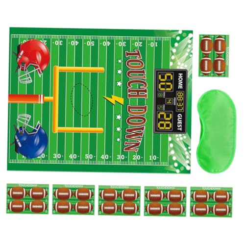 ibasenice 1satz American Football Party Dekoration Set Spiel-Poster Blindfold Positionierungs-Sticker Und Zubehör Für Sport-Events Für Kindergeburtstage Und Fußball-themenpartys von ibasenice