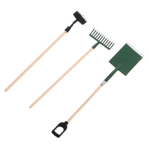 ibasenice 1satz Miniatur Gartengeräte Set Für Teiliges Zubehör Mit Schaufel Rechen Und Für Kreative Gartenarbeit Und Dekoration Im Mini-Garten Für Schule Und Zuhause von ibasenice
