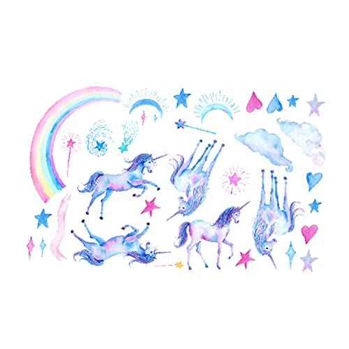 ibasenice 1stk Wandtattoo Einhorn Aquarell Wandaufkleber Wand Haftet Regenbogen-wandaufkleber Tierwandaufkleber Schälen Und Glitzer-aufkleber Sternendekor Kinderzimmer 3d Dekorationen Pvc ibasenice 1stk Wandtattoo Einhorn Aquarell Wandaufkleber Wand Haftet Regenbogen-wandaufkleber Tierwandaufkleber Schälen Und Glitzer-aufkleber Sternendekor Kinderzimmer 3d Dekorationen Pvc von ibasenice