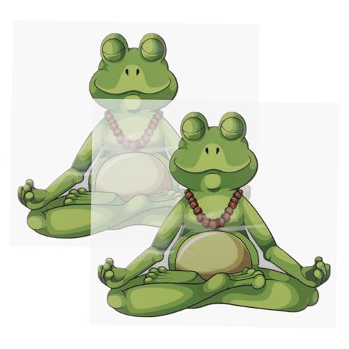 ibasenice 2 Blätter Scrapbooking Sticker Frosch Ästhetisch Handgefertigt für Planer Tagebuch DIY Bastelprojekte Geschenkideen für Jungen Mädchen Dekoration Glatten Oberflächen von ibasenice