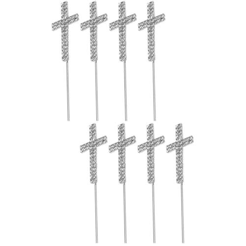 ibasenice 2 Sätze Kucheneinsatz Kuchendekorationszubehör Kreuz-cupcake-picks Party Decoration Party Dekoration Kreuz Kuchendekoration Kuchenverzierungen Strasssteine Silver 4 Stück * 2 ibasenice 2 Sätze Kucheneinsatz Kuchendekorationszubehör Kreuz-cupcake-picks Party Decoration Party Dekoration Kreuz Kuchendekoration Kuchenverzierungen Strasssteine Silver 4 Stück * 2 von ibasenice