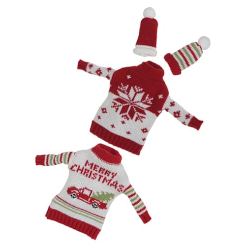 ibasenice 2 Sets Flaschen Niedliche Frohe Weihnachten Weinflaschenhüllen Stricken Weihnachten Weinflasche Sticekr Rote Feiertags Weinflaschenhülle ibasenice 2 Sets Flaschen Niedliche Frohe Weihnachten Weinflaschenhüllen Stricken Weihnachten Weinflasche Sticekr Rote Feiertags Weinflaschenhülle von ibasenice
