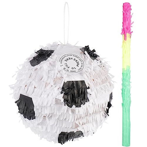 ibasenice 2 Stück Fußball Pinata mit Schläger Weltmeisterschaft Fußball Geburtstagsdeko für Sport Mottopartys Sicher und Bruchsicher mit Füllmöglichkeiten für Süßigkeiten und Kleine ibasenice 2 Stück Fußball Pinata mit Schläger Weltmeisterschaft Fußball Geburtstagsdeko für Sport Mottopartys Sicher und Bruchsicher mit Füllmöglichkeiten für Süßigkeiten und Kleine von ibasenice