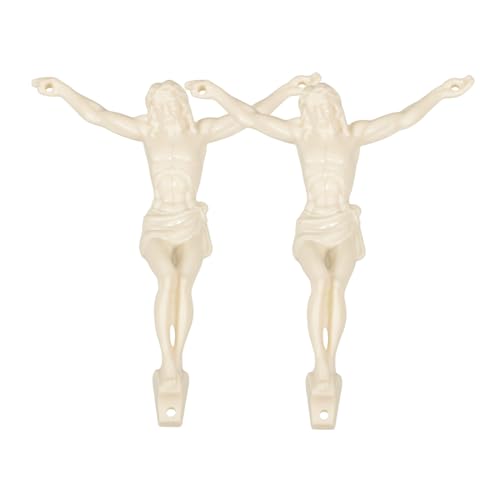ibasenice 2 Stück Jesus Accessoires Religöse Schmuck Zubehör Christlicher Schmuck Kreuzfiguren Zubehör Christliche Dekoration religiöses Kreuz katholische Jesus-Statue Plastik Beige ibasenice 2 Stück Jesus Accessoires Religöse Schmuck Zubehör Christlicher Schmuck Kreuzfiguren Zubehör Christliche Dekoration religiöses Kreuz katholische Jesus-Statue Plastik Beige von ibasenice