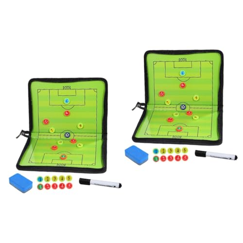 ibasenice 2 Stück Magnetisches Fußball Taktikboard Tragbare Trainer Mappe PU PVC mit Marker und Radiergummi für Spielanalysen und Trainingsanpassungen ibasenice 2 Stück Magnetisches Fußball Taktikboard Tragbare Trainer Mappe PU PVC mit Marker und Radiergummi für Spielanalysen und Trainingsanpassungen von ibasenice