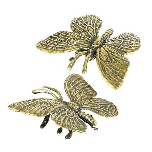 ibasenice 2 Stück Messing Schmetterlingsskulptur Vintage Tierfigur für Tischdekoration Heim und Bürozubehör Handgefertigtes Lebensechtes Design Stilvolle Wohnkultur und Autoaccessoire ibasenice 2 Stück Messing Schmetterlingsskulptur Vintage Tierfigur für Tischdekoration Heim und Bürozubehör Handgefertigtes Lebensechtes Design Stilvolle Wohnkultur und Autoaccessoire von ibasenice