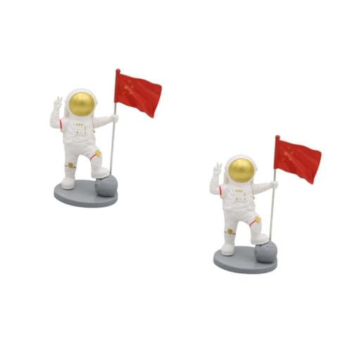 ibasenice 2 Stück Ornamente Bausatz Astronaut Stern Kuchen Platz Plastik ibasenice 2 Stück Ornamente Bausatz Astronaut Stern Kuchen Platz Plastik von ibasenice