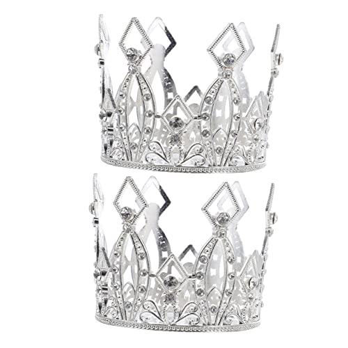 ibasenice 2 Stück Teiliges Silbernes Kronen dessert deko Filigraner Cake Topper für Kindergeburtstag Umweltfreundliche Kreative Tortendekoration für Festliche Anlässe und Partys ibasenice 2 Stück Teiliges Silbernes Kronen dessert deko Filigraner Cake Topper für Kindergeburtstag Umweltfreundliche Kreative Tortendekoration für Festliche Anlässe und Partys von ibasenice