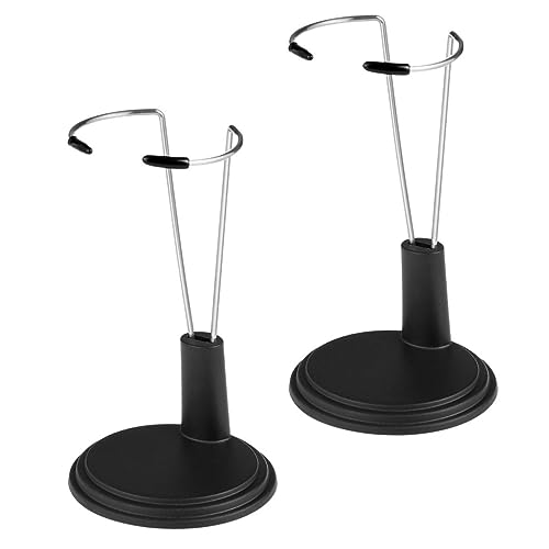 ibasenice 2 x Puppenstützrahmen, Figuren-Ausstellungsregal, vertikaler Puppenständer, Puppenhalterung, Puppenständer, tragbarer Puppenständer, für den Innenbereich, PVC, Schwarz von ibasenice