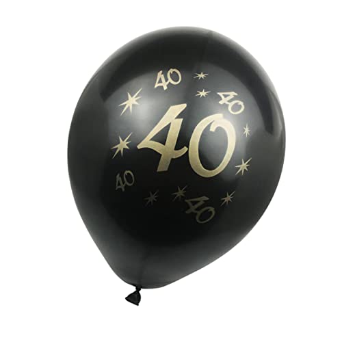 ibasenice 20 Stück 40 40 Latexballons Geburtstagsballon Zahlenballon 40 Ballon Digitale Luftballons Brief-party-ballon Luftballons Zum 40. Geburtstag Emulsion Alles Zum Geburtstag von ibasenice