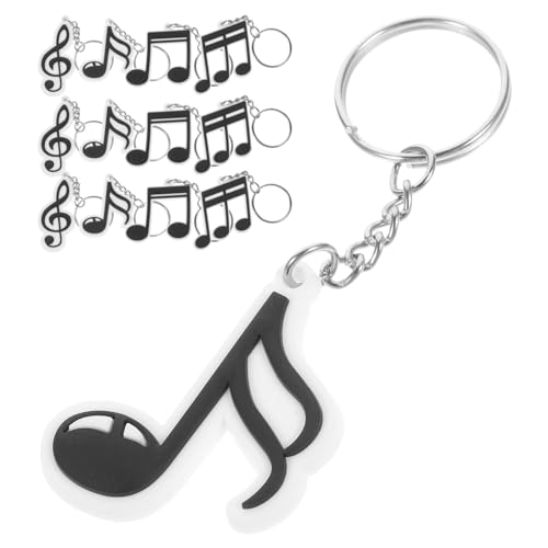 ibasenice 20 Stück Musik-Keychians Musik-Partygeschenke Musik-Thema-Schlüsselanhänger Musiknoten-Schlüsselanhänger von ibasenice