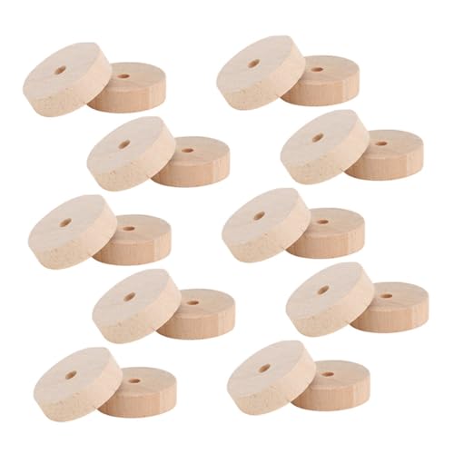ibasenice 20 Stück Teiliges Holzräder Dicke mit Bohrung Kleine Holzräder für Basteln DIY Modellbau Vielseitige Holzteile für Kreative Dekoration und Spielzeugzubehör ibasenice 20 Stück Teiliges Holzräder Dicke mit Bohrung Kleine Holzräder für Basteln DIY Modellbau Vielseitige Holzteile für Kreative Dekoration und Spielzeugzubehör von ibasenice