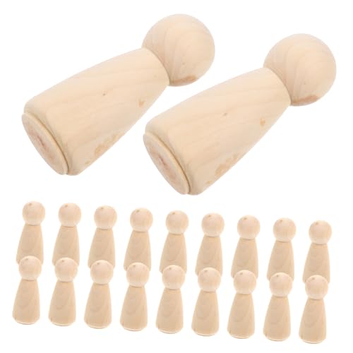 ibasenice 20 Stück Unbehandelte Holz Puppen Figuren für DIY Bastelset zum Bemalen und Gestalten von Holzfiguren für Kreative Projekte ibasenice 20 Stück Unbehandelte Holz Puppen Figuren für DIY Bastelset zum Bemalen und Gestalten von Holzfiguren für Kreative Projekte von ibasenice