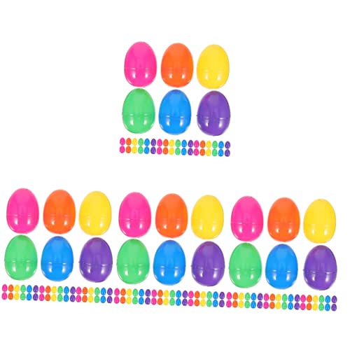 ibasenice 200 Stk Osterei Spielzeug Ostereier Aufhängen Befüllbarer Durchsichtiger Kunststoff Ostereier Hängende Ornamente Korbdekor Süßigkeiten-eier Kind Schüttgut Plastik Süßigkeiten Box von ibasenice