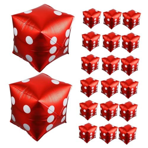 ibasenice 20Stücke Quadratische Aluminiumfolienballons für Herrenpartys Dekoration für Geburtstagsfeiern Festivals und Mottopartys Leicht und Wiederverwendbar ibasenice 20Stücke Quadratische Aluminiumfolienballons für Herrenpartys Dekoration für Geburtstagsfeiern Festivals und Mottopartys Leicht und Wiederverwendbar von ibasenice