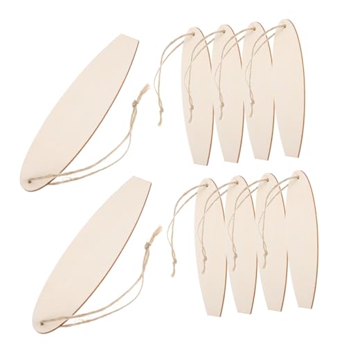 ibasenice 20Stücke Teiliges Handgefertigtes Holz Surfbrett Unvollendete DIY Strand Themen Ornamente Vielseitige Küstendekoration für Kreative Gestaltungen von ibasenice
