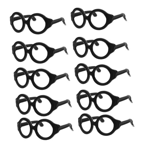 ibasenice 20st Puppenbrille Mini-Sonnenbrille Für Puppe Sonnenbrille Für Babypuppen Schmücken Brillen Eine Sonnenbrille Gläser Puppe Mini-Brille Miniatur Zubehör Plastik von ibasenice