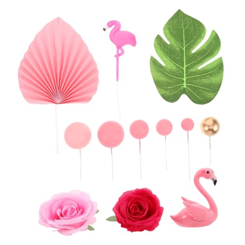 ibasenice 23 Stück Flamingo-Geburtstagsdekoration Luau-Kuchendekorationen tropisches Geburtstagsdekorationen am Strand Hochzeitstorte Dekorationen tropisch Schaum Rosa ibasenice 23 Stück Flamingo-Geburtstagsdekoration Luau-Kuchendekorationen tropisches Geburtstagsdekorationen am Strand Hochzeitstorte Dekorationen tropisch Schaum Rosa von ibasenice