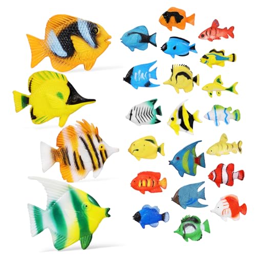 ibasenice 24 STK Meeresfisch Kinderspielzeug hühner Party mitgebsel Pool Toys Spielzeuge Tropische Fischfiguren für Fischstatuen Plastik ibasenice 24 STK Meeresfisch Kinderspielzeug hühner Party mitgebsel Pool Toys Spielzeuge Tropische Fischfiguren für Fischstatuen Plastik von ibasenice