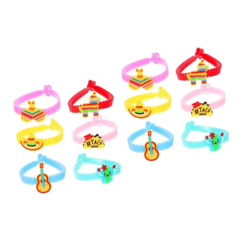 ibasenice 24 Stck Teiliges Mexikanische PVC Handgelenkbänder mit Sicherem Verschluss Verstellbar Langlebig als Partydeko und Gastgeschenk für Cinco De Mayo und Karneval ibasenice 24 Stck Teiliges Mexikanische PVC Handgelenkbänder mit Sicherem Verschluss Verstellbar Langlebig als Partydeko und Gastgeschenk für Cinco De Mayo und Karneval von ibasenice