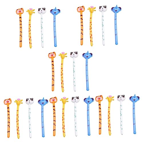 ibasenice 24 Tierkopf stecken Cheerleader-Stick aufblasbares Stockspielzeug Kinderspielzeug Spielzeug für Kinder Geschenk für Kinder Sportspielzeug kreative aufblasbare Luftballons Panda von ibasenice