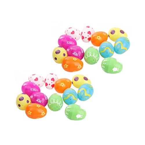 ibasenice 24 Stück Ostereier Osterparty Ei Lotto- -ei Osterei- Leeres Osterei Hause Eier Prop Kinderspielzeug Cartoon-osterei- Plastik ibasenice 24 Stück Ostereier Osterparty Ei Lotto- -ei Osterei- Leeres Osterei Hause Eier Prop Kinderspielzeug Cartoon-osterei- Plastik von ibasenice