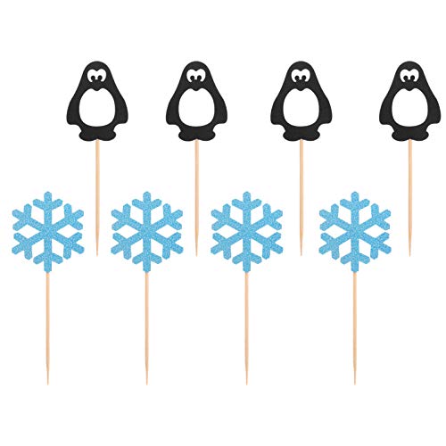 ibasenice Kuchenspieße Mit Pinguin- Und Schneeflockenmotiv 24 Stück Für Geburtstage Stabil Lebensmittelecht ibasenice Kuchenspieße Mit Pinguin- Und Schneeflockenmotiv 24 Stück Für Geburtstage Stabil Lebensmittelecht von ibasenice