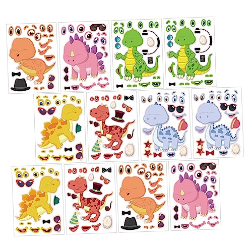 ibasenice 24 Stück Teiliges Dinosaurier Sticker Cartoon Jigsaw DIY Aufkleber für Kindergeburtstag Mitgebsel und Partydekoration mit Klebenden Dinosaurier Motiven ibasenice 24 Stück Teiliges Dinosaurier Sticker Cartoon Jigsaw DIY Aufkleber für Kindergeburtstag Mitgebsel und Partydekoration mit Klebenden Dinosaurier Motiven von ibasenice