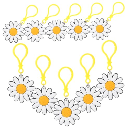 ibasenice 24 Stück Teiliges Kleine Niedliche Daisy Schlüsselanhänger aus Robustem Leichte Taschen und Rucksackanhänger mit Blumendesign Bunte Zufällige Farben als Party und ibasenice 24 Stück Teiliges Kleine Niedliche Daisy Schlüsselanhänger aus Robustem Leichte Taschen und Rucksackanhänger mit Blumendesign Bunte Zufällige Farben als Party und von ibasenice