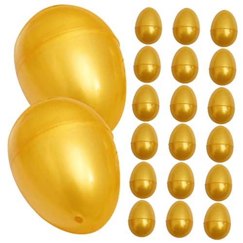 ibasenice 24 Stück Teiliges Leere Goldene Kunststoff Eier zum Öffnen Wiederverwendbar Robust und Sicher für Ostern Geburtstagsfeiern Hochzeiten Geschenkverpackung und Partyspiele ibasenice 24 Stück Teiliges Leere Goldene Kunststoff Eier zum Öffnen Wiederverwendbar Robust und Sicher für Ostern Geburtstagsfeiern Hochzeiten Geschenkverpackung und Partyspiele von ibasenice