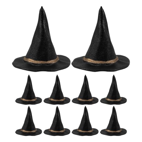 ibasenice 24 Stück Teiliges Mini Schwarze Hexenhüte Miniatur Dekohüte für DIY Bastelarbeiten Puppenzubehör Halloween Partydeko für Puppenhaus Haar und Flaschendekorationen ibasenice 24 Stück Teiliges Mini Schwarze Hexenhüte Miniatur Dekohüte für DIY Bastelarbeiten Puppenzubehör Halloween Partydeko für Puppenhaus Haar und Flaschendekorationen von ibasenice