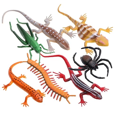 ibasenice 24 Stück künstliche kindergeburtstags mitgebsel zabawki stymulujące rozwój Reptilienspielzeug Rollenspiel simuliertes Echsenspielzeug Plastik von ibasenice