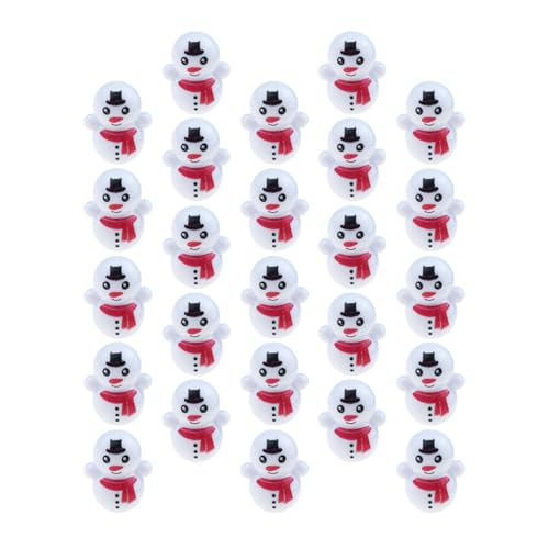 ibasenice 25St Schneemann Becher Schneemann-Tumbler- Puzzlespielzeug für kinderspielzeug snowman schöner Schneemannbecher -Tumbler- Plastik Weiß von ibasenice