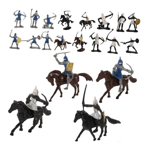 ibasenice 28 Stück Modell Von Soldaten Und Pferden Mini-People-Modelle Mini-soldatenfiguren Realistische Miniaturmenschen Tischdekorationen Aus Sand Menschenfiguren Für von ibasenice