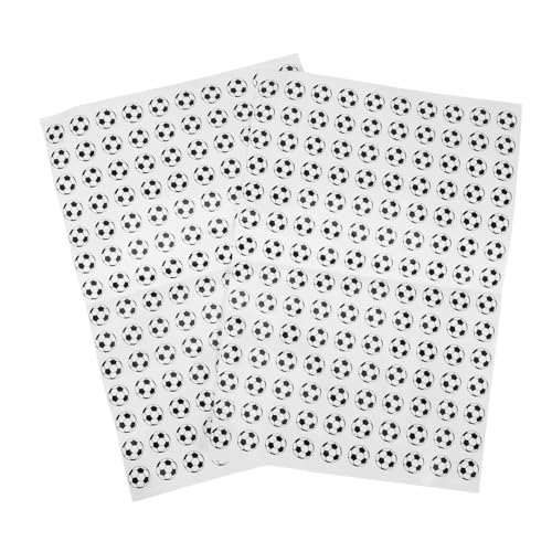 ibasenice 280 Stück Teiliges Fußball Aufkleber Runde Fußball Sticker Selbstklebend für Scrapbooking Partydeko Laptop und Mehr von ibasenice