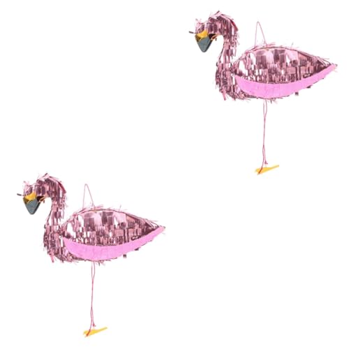 ibasenice 2st Flamingo-piñata Partyzubehör Für Kinder Kleine Piñata Mädchen- -geschenke Halloween-dekorationen Flamingo Pinata Luau Garten Fiesta-dekoration Bankett Weihnachten Banane von ibasenice