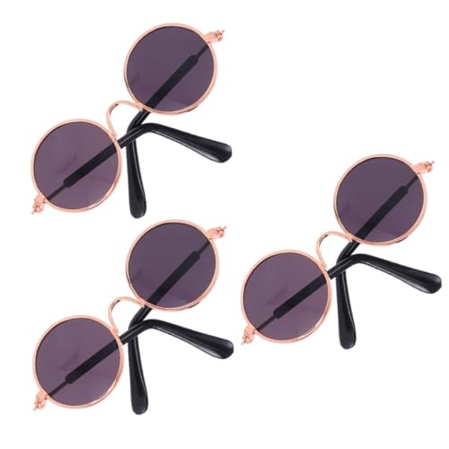 ibasenice Sonnenbrille Für Minifiguren 3 Stück Legierung Kunststoff Leicht Brille Ankleidezubehör Für Jungen Und Mädchen Für Puppen von ibasenice