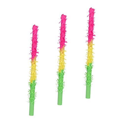 ibasenice 3 Stück Piñata Piñata-Stick aus Papier Pinata-Spielstangen für kinderspielzeug weihnachtsgeschenk Pinata-Stick für Mädchen Partykrachmacher von ibasenice