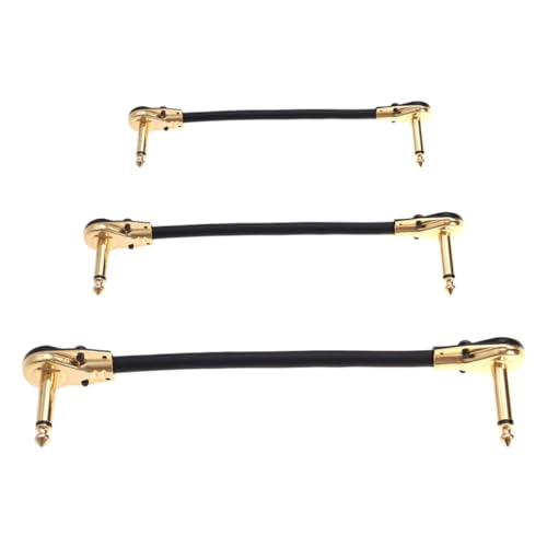 ibasenice 3 Stück Teiliges Bass Effektgerät Flachstecker Kabel Audio Patchkabel Abgewinkelte Gitarren Effektadapter Langlebig Verschleißfest für Verstärker und Pedalboard ibasenice 3 Stück Teiliges Bass Effektgerät Flachstecker Kabel Audio Patchkabel Abgewinkelte Gitarren Effektadapter Langlebig Verschleißfest für Verstärker und Pedalboard von ibasenice