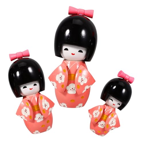 ibasenice 3 Stücke Japanischen Kimono Puppen Miniatur Verzierungen Für Desktop Wohnkultur von ibasenice