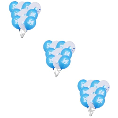 ibasenice 30 Stück 12 Flugzeugdekor Cartoon-ballons Partyballons Ballons Dekor Konfetti Karikatur Kind von ibasenice