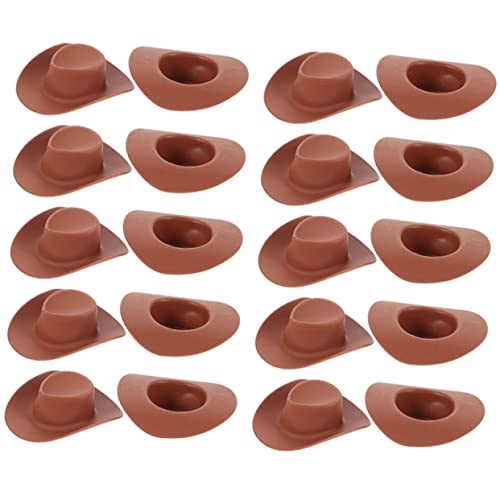 ibasenice 30 Stück Mini-Cowboyhut Hut glitzernd Mini-Zylinder Cowboy-Strohhut Kuhmädchenhut Puppenhut Cowboyhut für Puppen kleine hüte selber Machen kleine Hüte basteln Plastik Brown ibasenice 30 Stück Mini-Cowboyhut Hut glitzernd Mini-Zylinder Cowboy-Strohhut Kuhmädchenhut Puppenhut Cowboyhut für Puppen kleine hüte selber Machen kleine Hüte basteln Plastik Brown von ibasenice