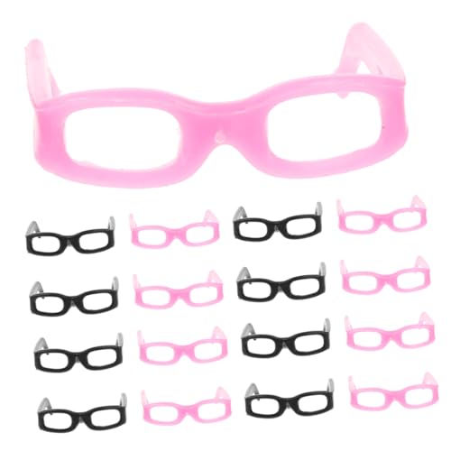 ibasenice 30 Stück Puppenhausbrille Puppe verkleiden Sich Brillen kleine Puppenbrille Puppenkleidung Puppenaccessoires weingläser Plastik schnapsgläser Puppengläser zur Dekoration Abs von ibasenice