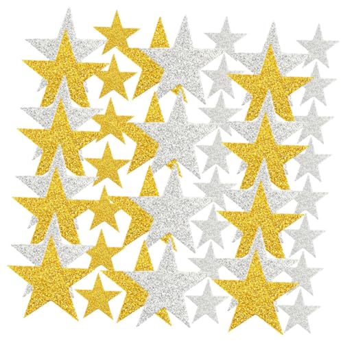 ibasenice 300 Stück Selbstklebende Schaumstoff Sterne Aufkleber Gold Silberne Große Fünfzackige Sticker für DIY Basteln Partydekoration Vielseitig Haftende Stern Patches ibasenice 300 Stück Selbstklebende Schaumstoff Sterne Aufkleber Gold Silberne Große Fünfzackige Sticker für DIY Basteln Partydekoration Vielseitig Haftende Stern Patches von ibasenice