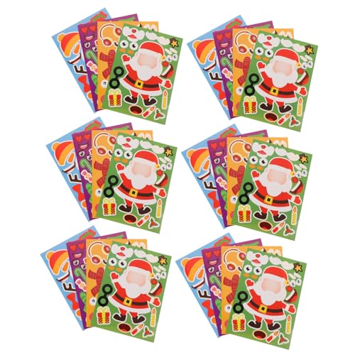 ibasenice 32 Blatt Weihnachts Puzzle Sticker für Kreative Jigsaw Puzzle Aufkleber zur Dekoration von Weihnachtsfeiern Designs À für Festliche Bastelprojekte ibasenice 32 Blatt Weihnachts Puzzle Sticker für Kreative Jigsaw Puzzle Aufkleber zur Dekoration von Weihnachtsfeiern Designs À für Festliche Bastelprojekte von ibasenice