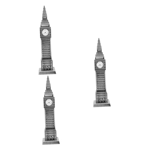 ibasenice 3st Big Ben-Modell England Big Ben Figur Big Ben-skulptur Zimmereinrichtung Der 70er Architekturmodell Für Zu Hause Hausverzierung Vereinigtes Königreich. Legierung Schreibtisch 3D von ibasenice