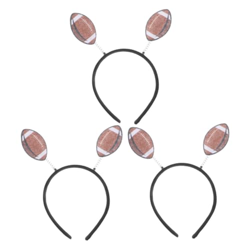ibasenice 3pcs Rugby Stirnband Frauen Fußball Party Dekorationen Fußball Haarzubehör Mit Neuheit Football Party Haardekoration Für Sportparty Dekorationen von ibasenice