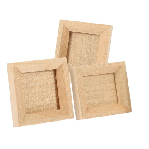 ibasenice 3st Miniatur-fotorahmen-Ornamente Moderne Puppenhausmöbel Mini-bildanzeige Dekorativer Minirahmen Puppenhausrahmen Kleiner Bilderrahmen Kleine Bilderrahmen Holz Khaki ibasenice 3st Miniatur-fotorahmen-Ornamente Moderne Puppenhausmöbel Mini-bildanzeige Dekorativer Minirahmen Puppenhausrahmen Kleiner Bilderrahmen Kleine Bilderrahmen Holz Khaki von ibasenice
